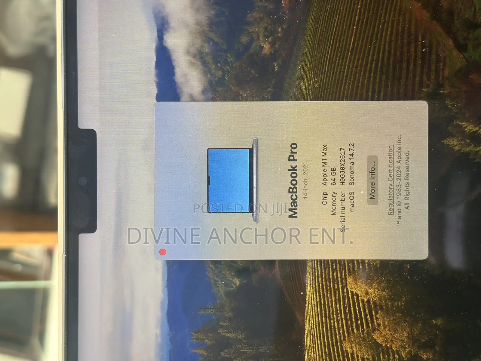 Laptop Apple MacBook Pro 2020 M1 64GB Apple M1 Max SSD 1T