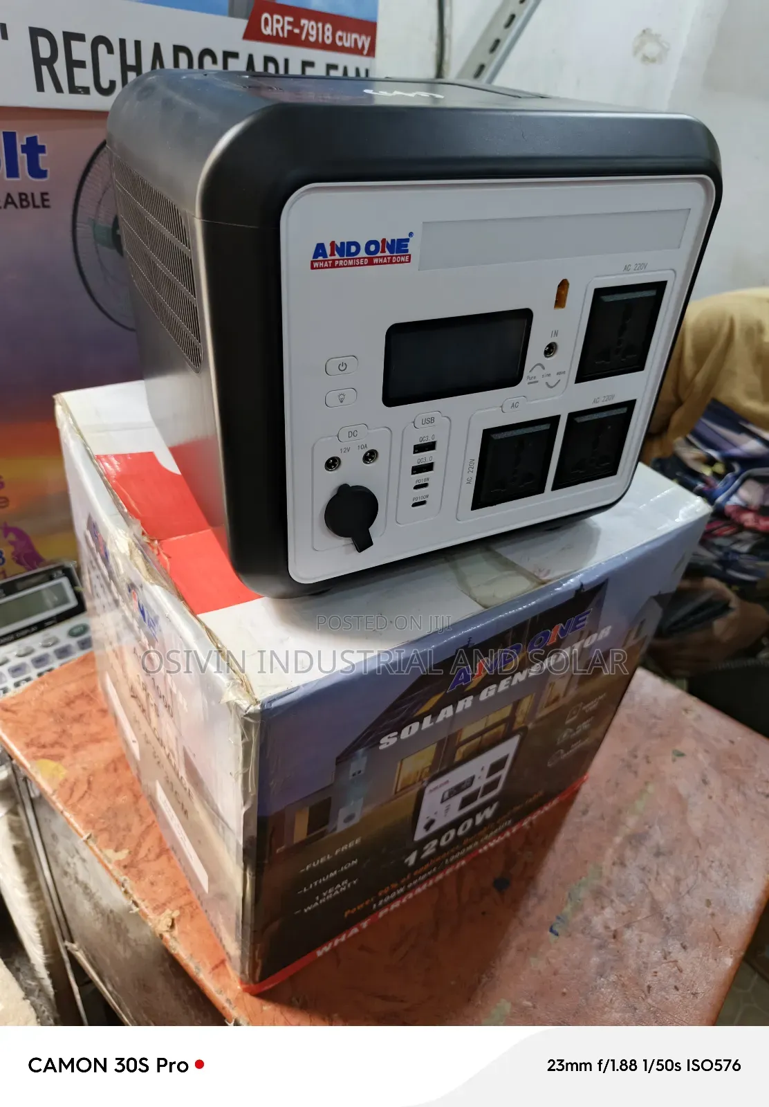 And One 1200w Solar Generator With 200w Solar Panel
