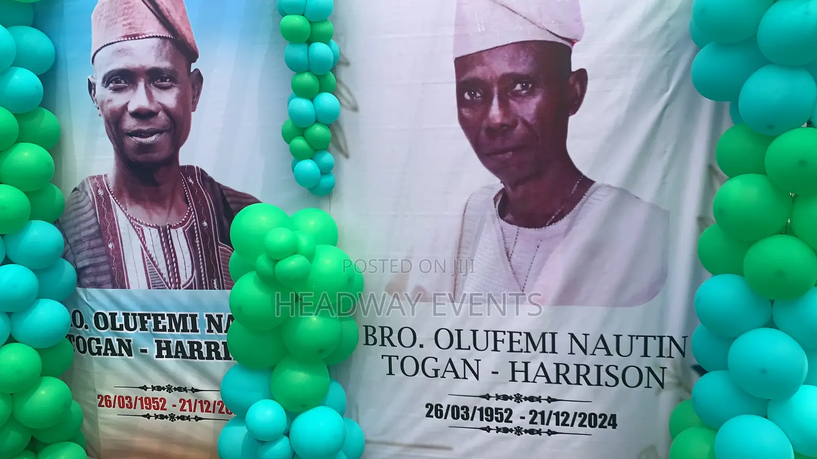 Intimate Burial Reception Decoration in a Compound