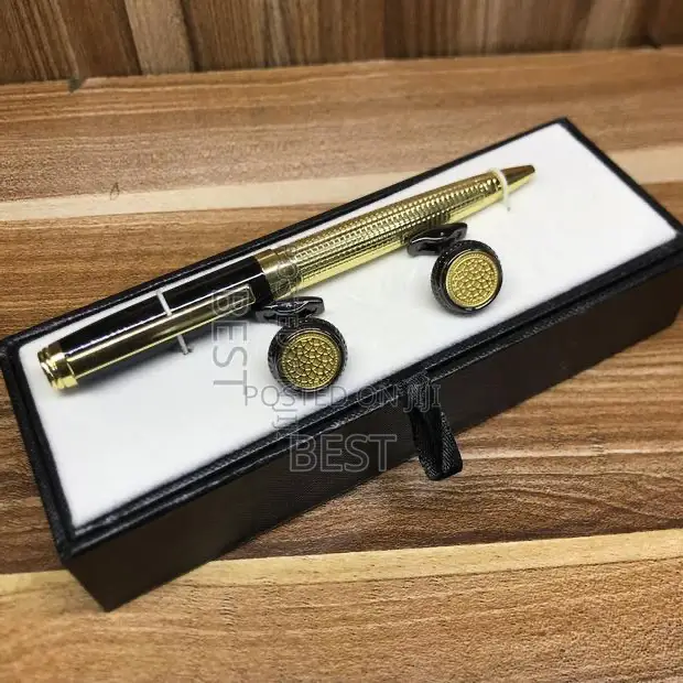 Top Original Quality Cufflinks With Pen Just Arrived