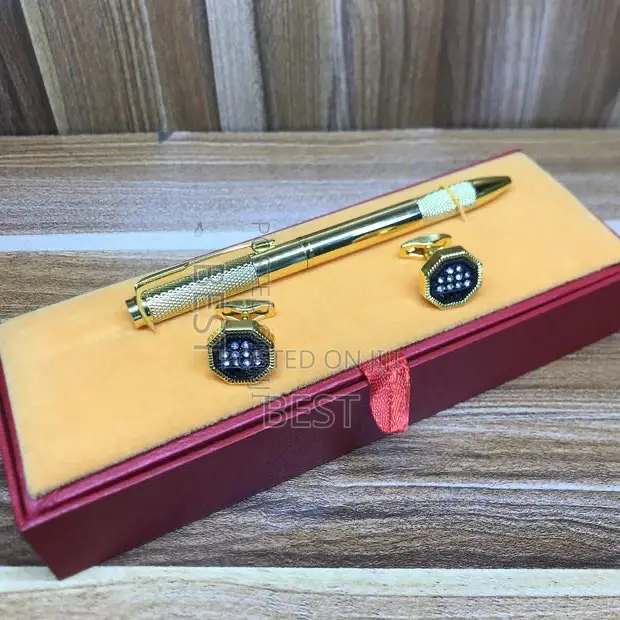 Top Original Quality Cufflinks With Pen Just Arrived