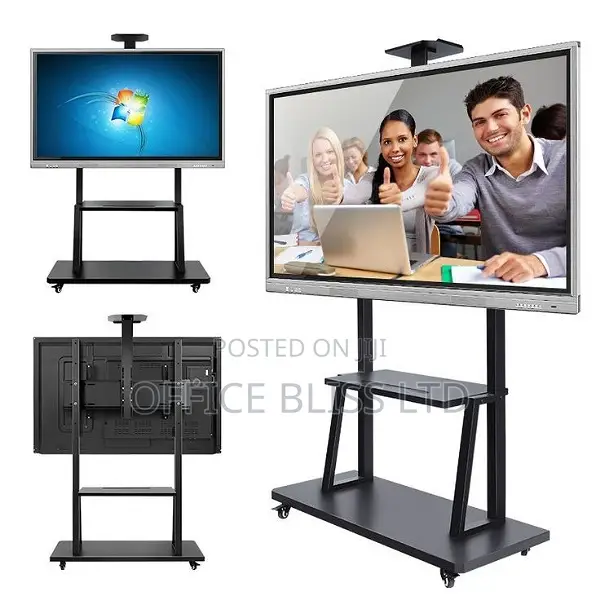 Tv Trolley Cart With Wheels (42" - 100" ) Lengthy Shelf