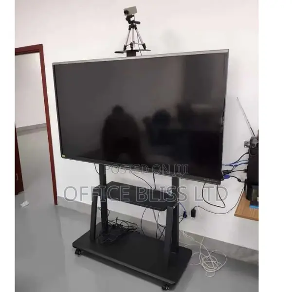 Tv Trolley Cart With Wheels (42" - 100" ) Lengthy Shelf