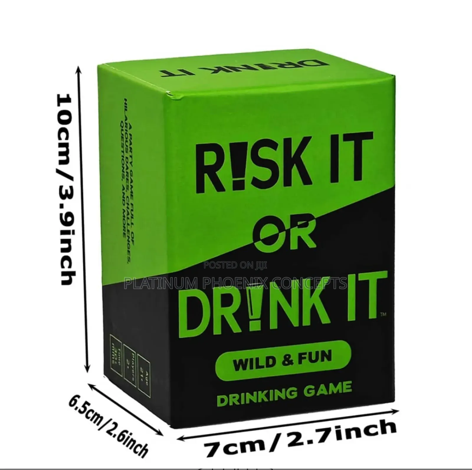 Risk It or Drink It Game Card