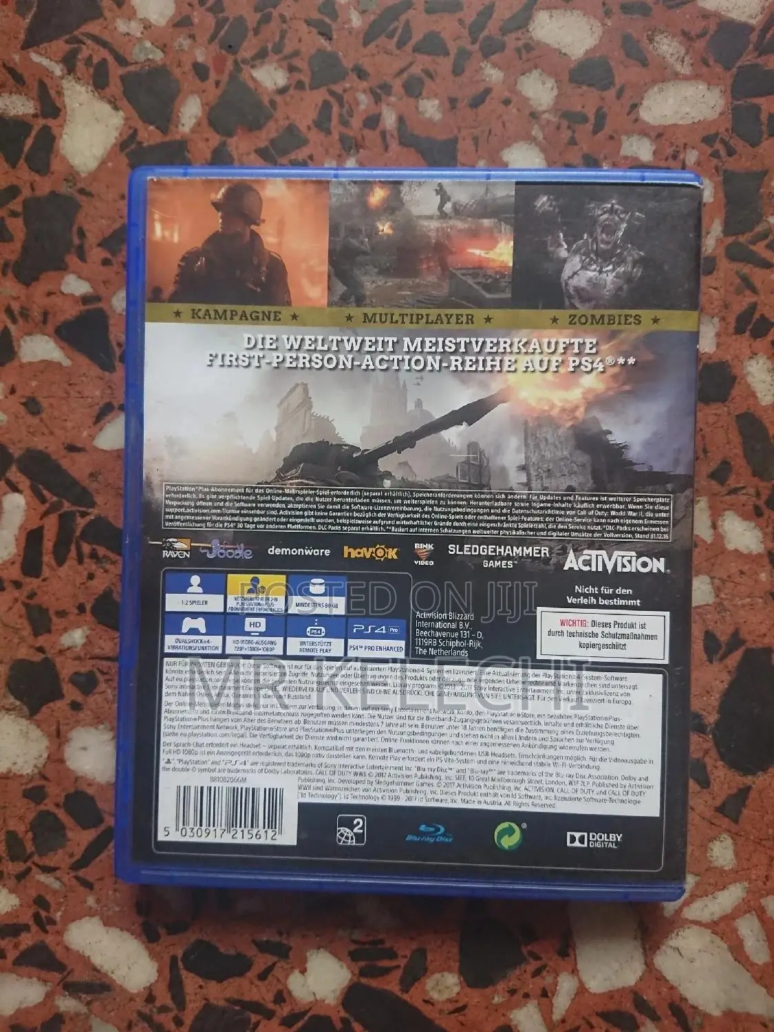 Uk Used Call of Duty: World War 2 for Ps4 and Ps5 (Internet Required)