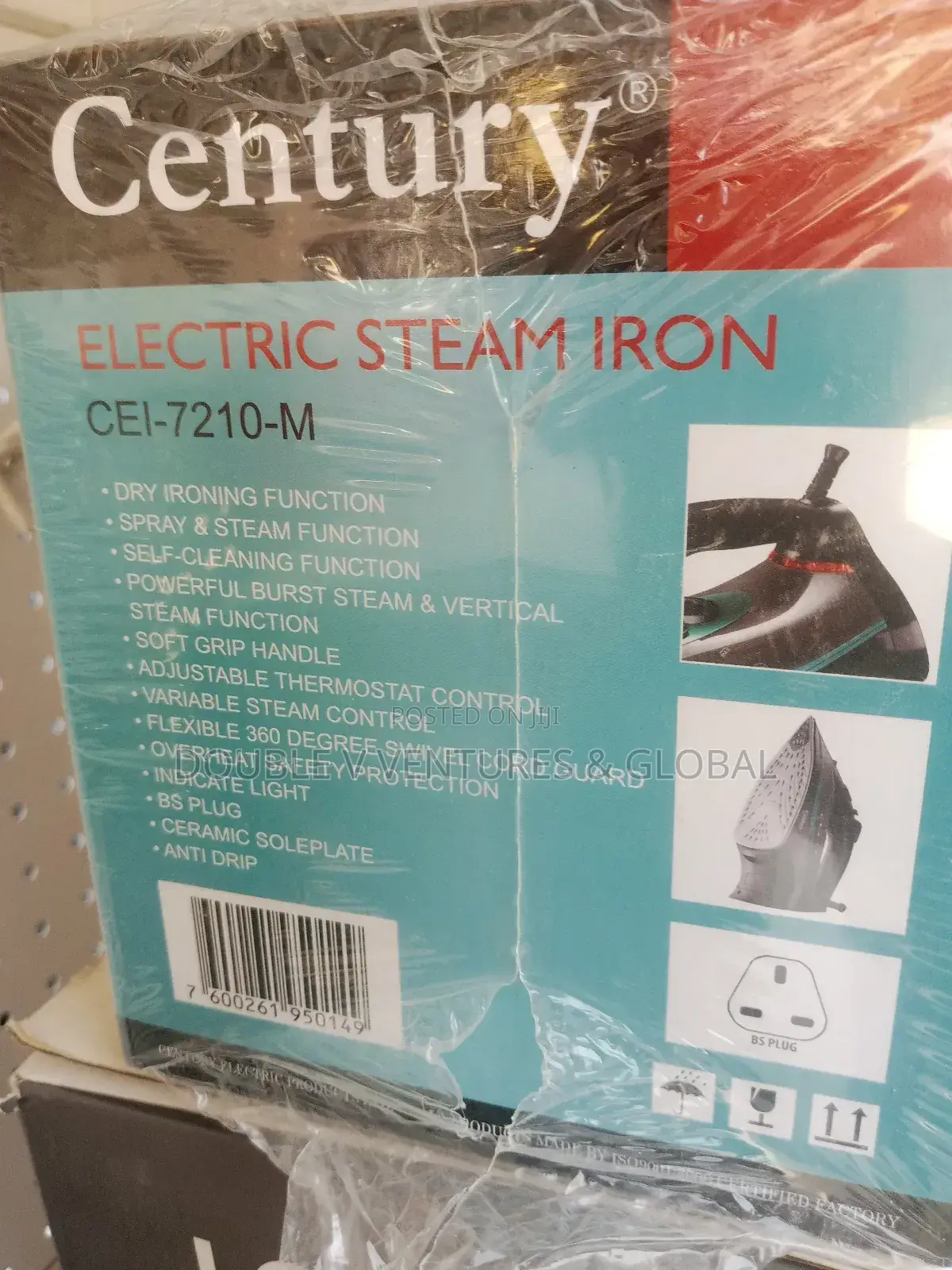 Century Electric Steam Iron