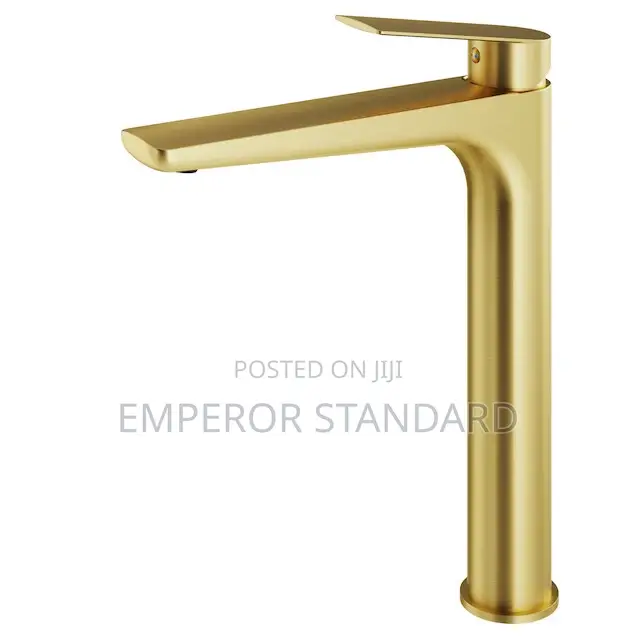 Luxury Wash Hand Gold High Basin Sink Mixer Tap