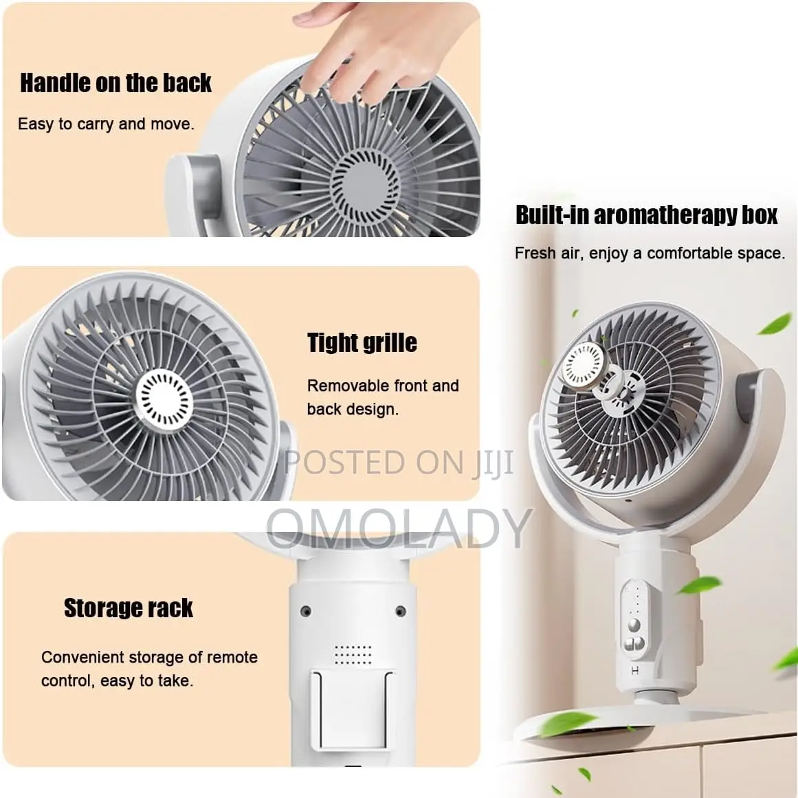 360 Circulation Quiet and Powerful Floor Fan