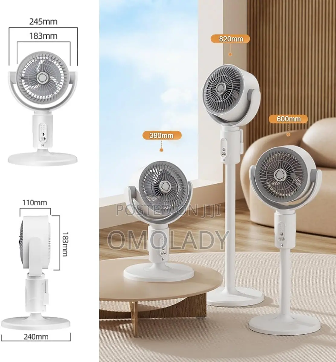 360 Circulation Quiet and Powerful Floor Fan