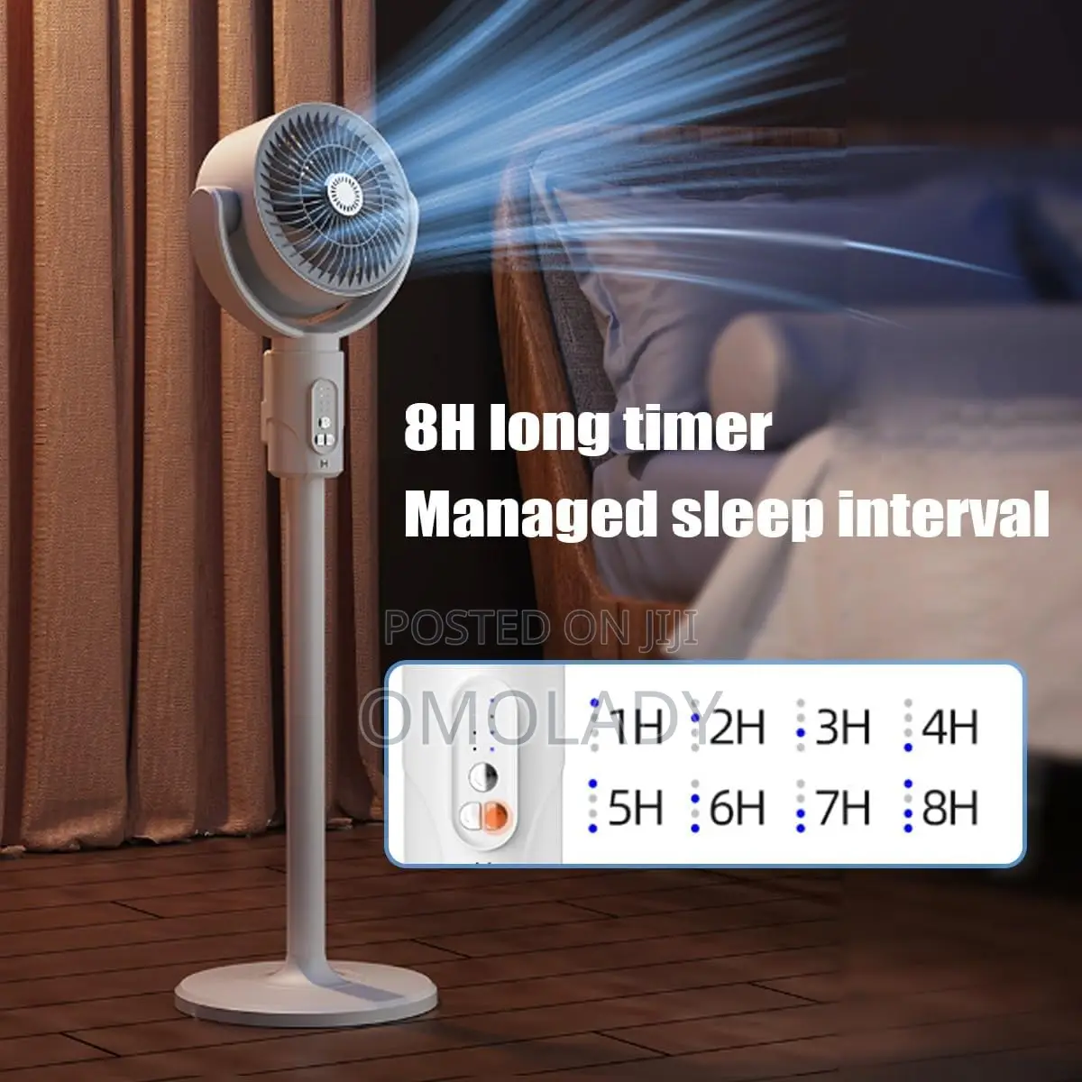 360 Circulation Quiet and Powerful Floor Fan