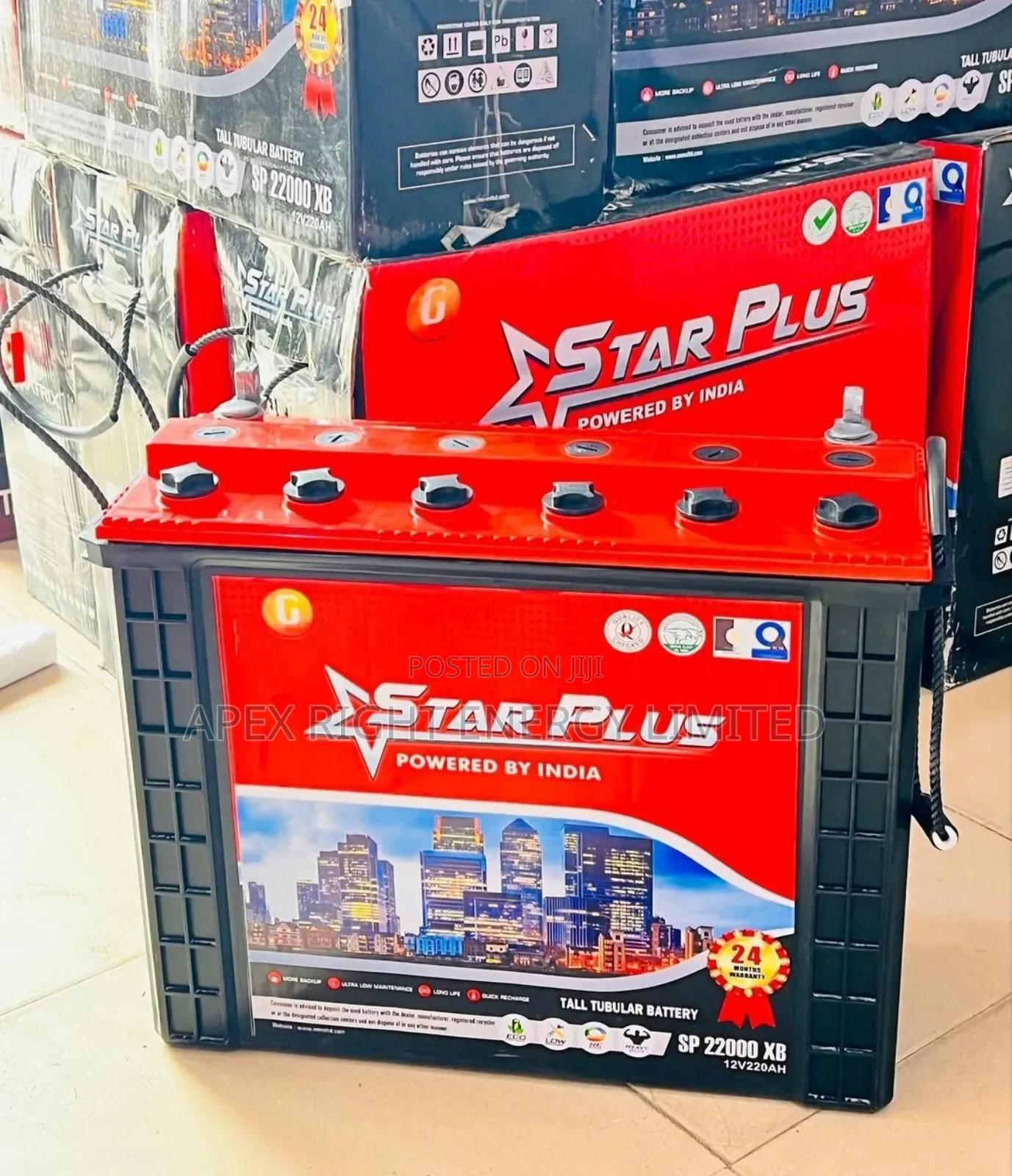 220ah Star Plus Energy Tall Tubular