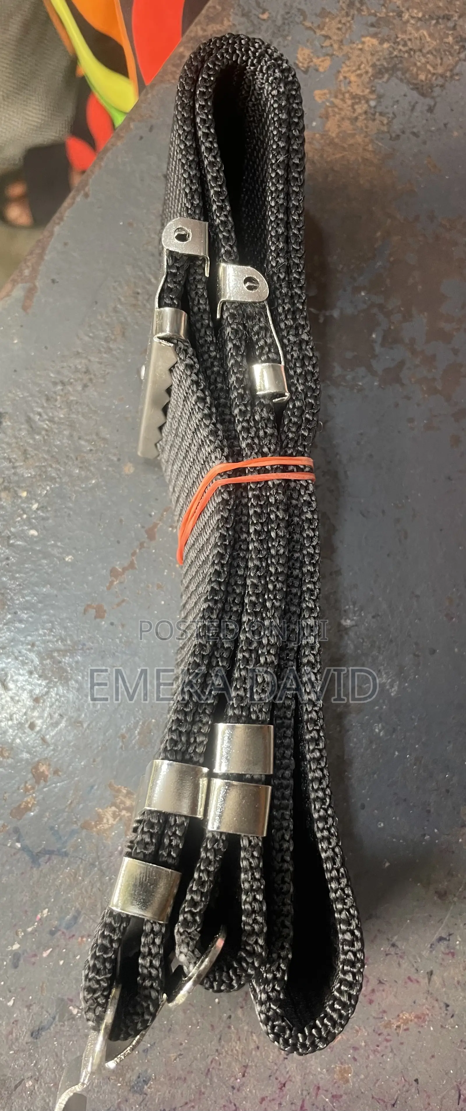 Black Security Belt With Iron Buckle