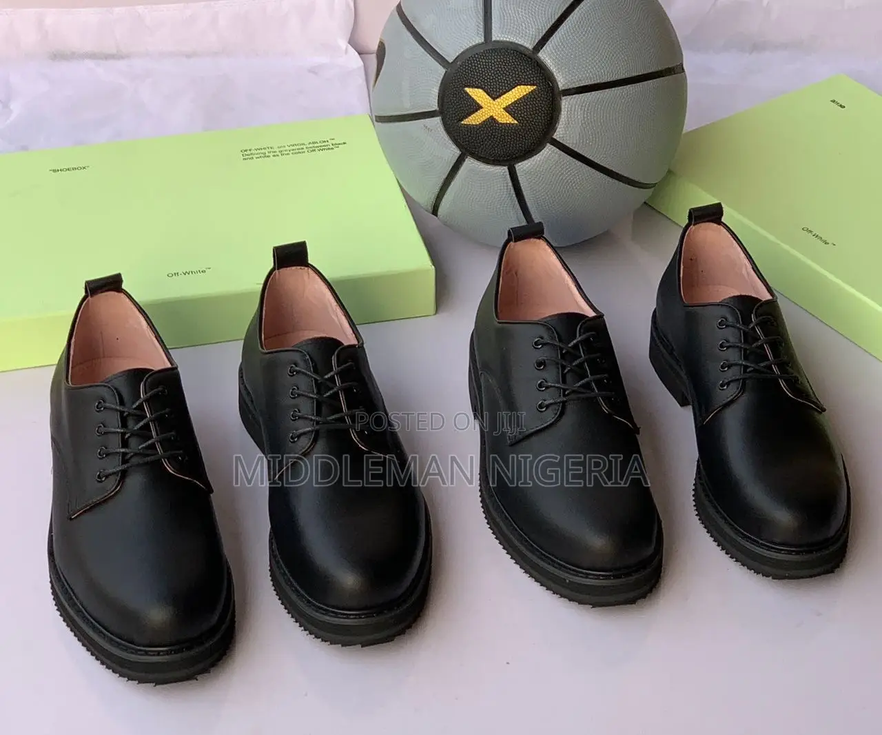 Off White Laced Up Derby Shoes