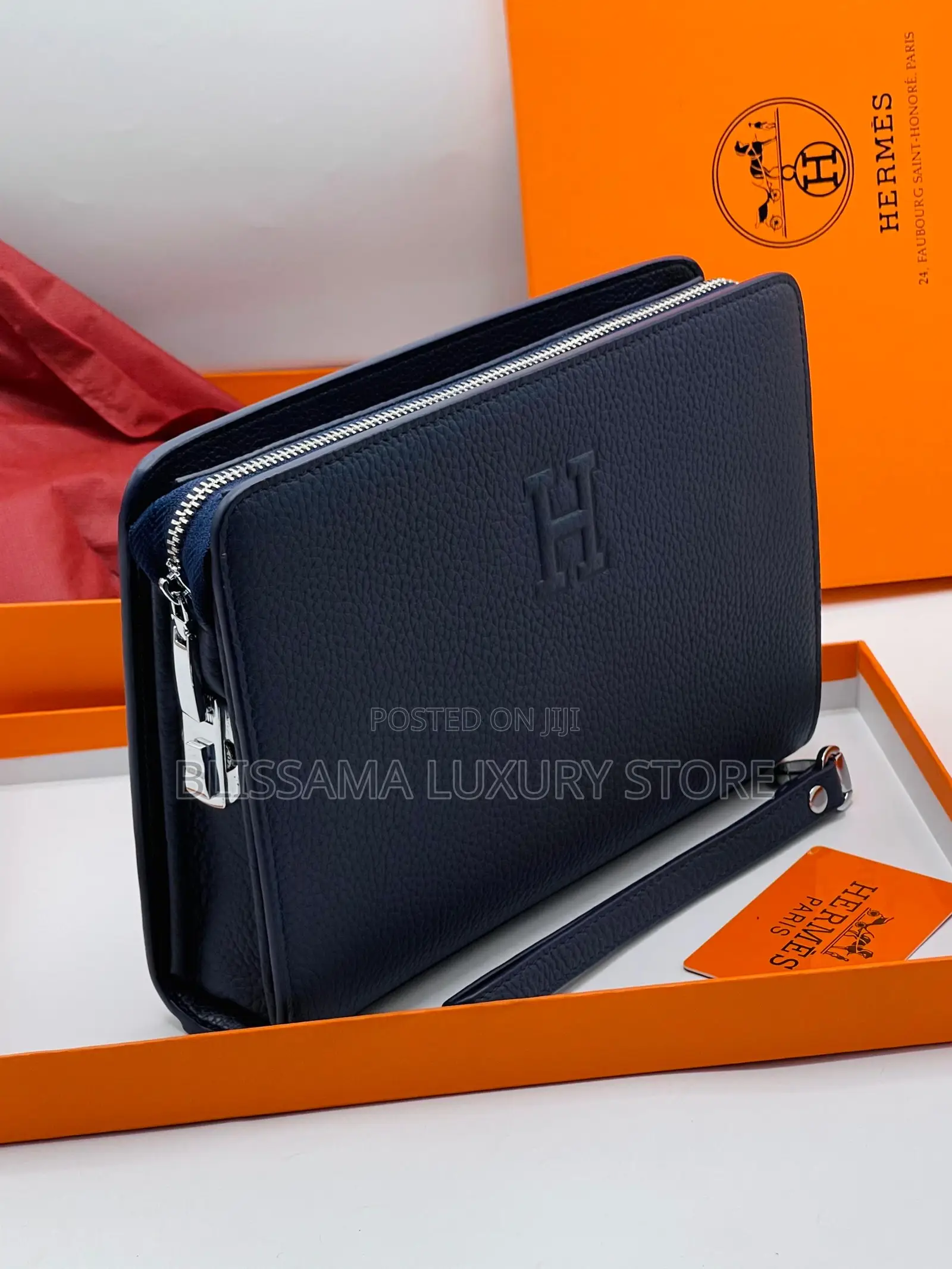 Hermes Quality Leather Luxury Men Armpit Purse