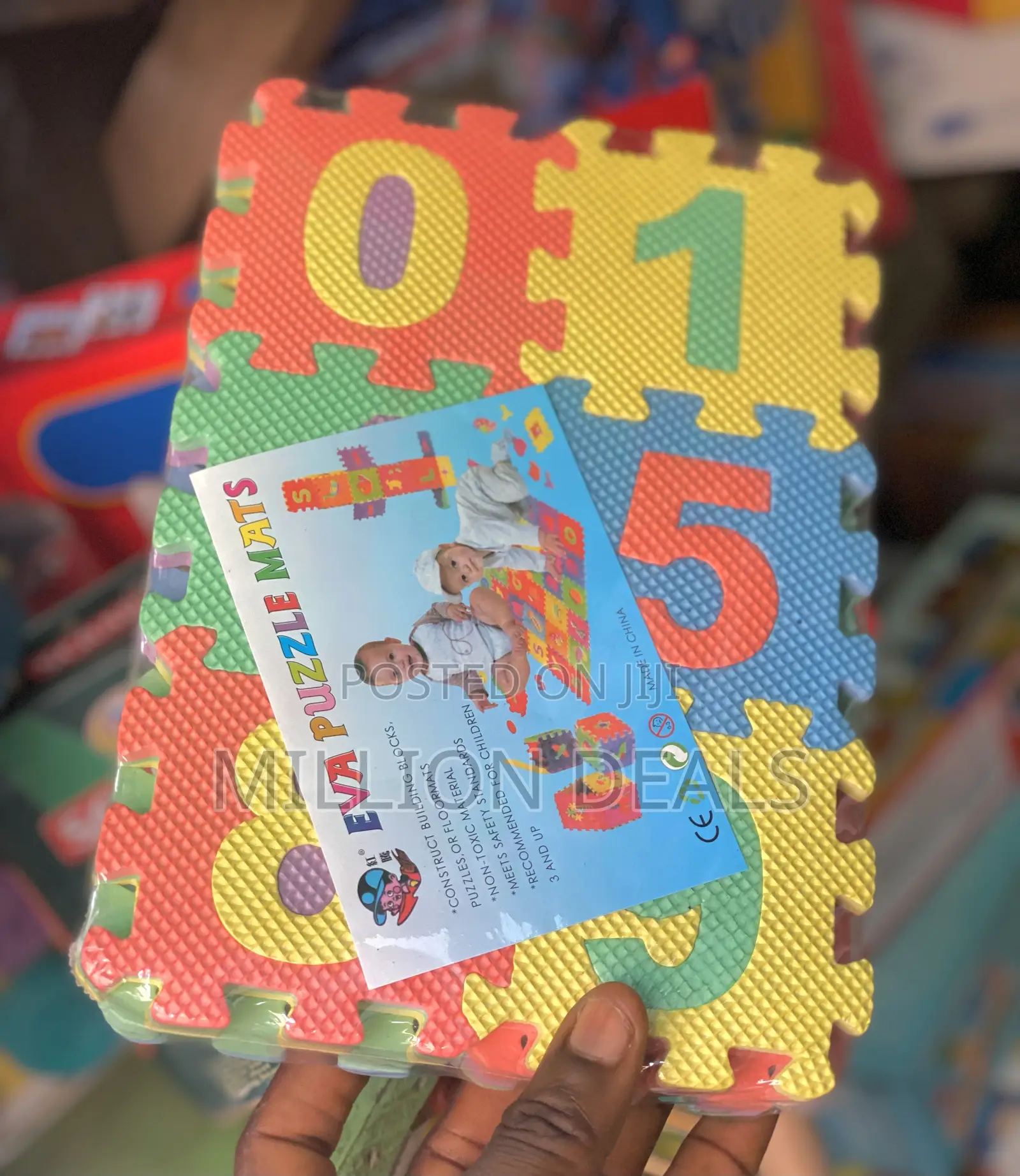 Eva Puzzle Alphabet N Numbers Multicolor Mat Toy
