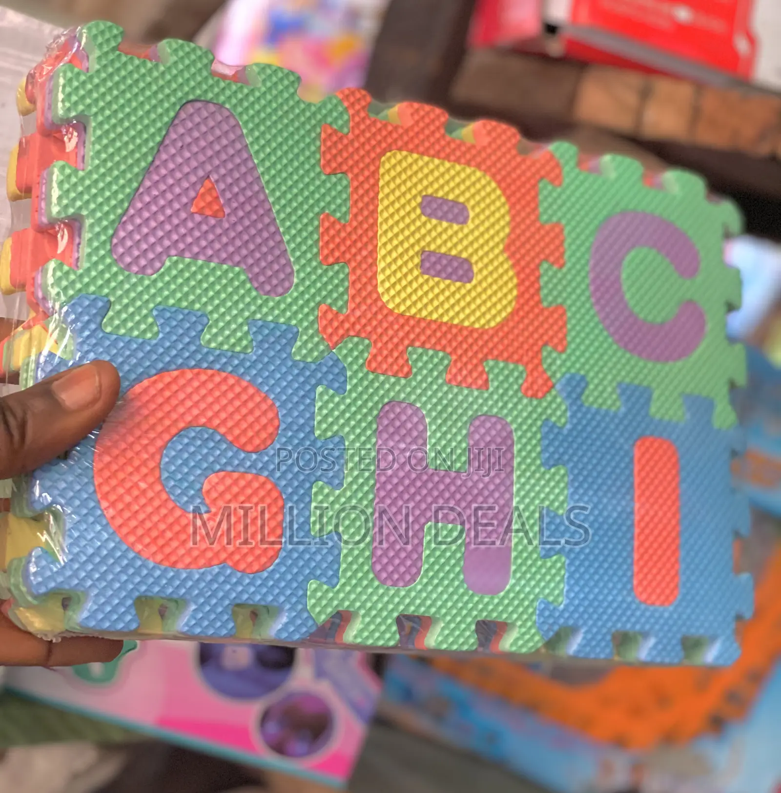 Eva Puzzle Alphabet N Numbers Multicolor Mat Toy
