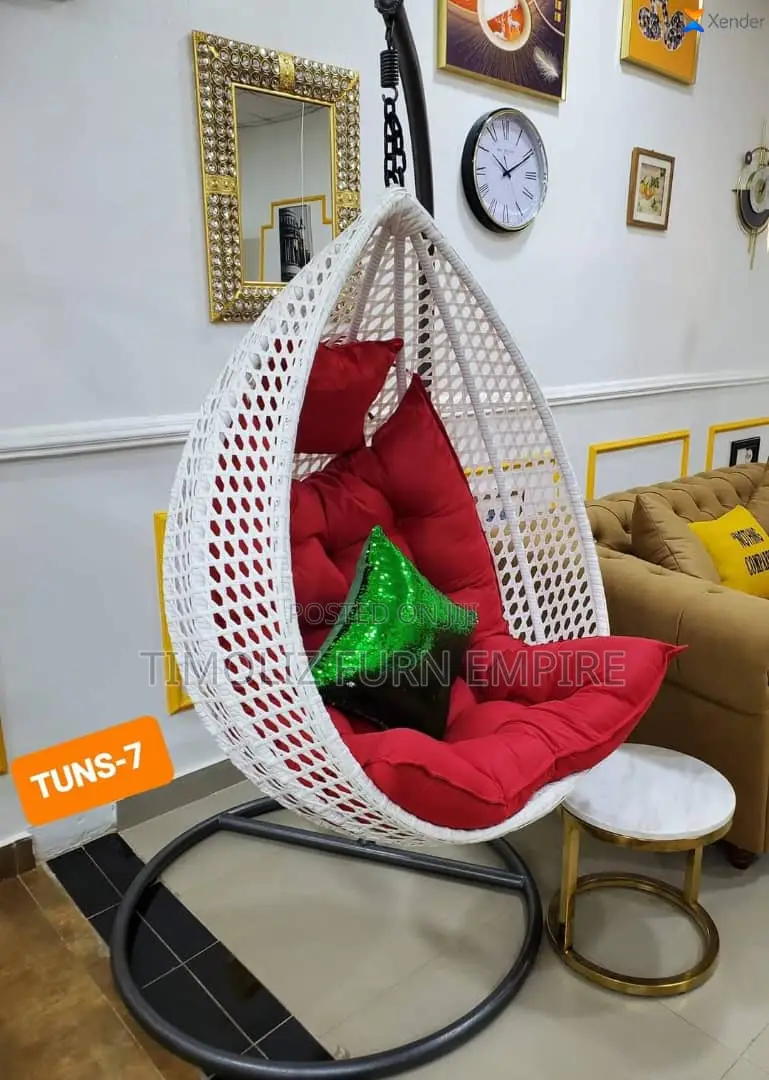 Contemporary Pure Rattan Swing Chair