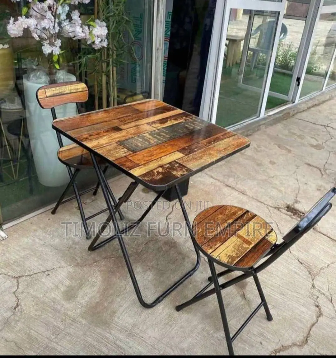 Foldable Computer Table With 2chairs