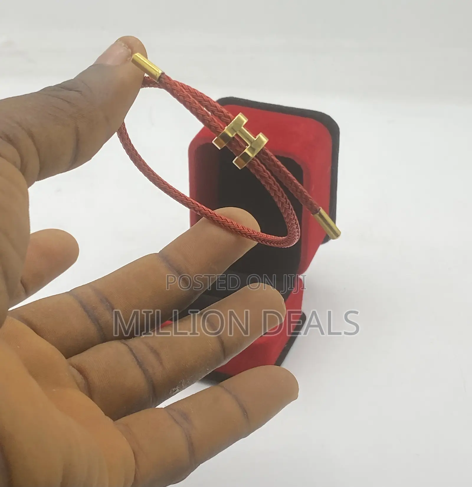 Stylish Red Link Men’S Bracelets