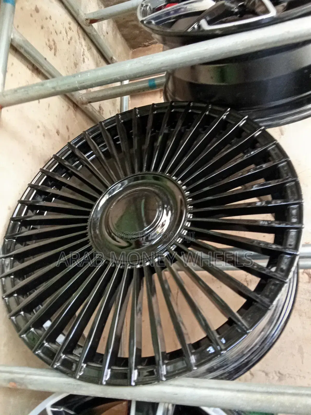 20 Inch Spoke Pure Black Wheels