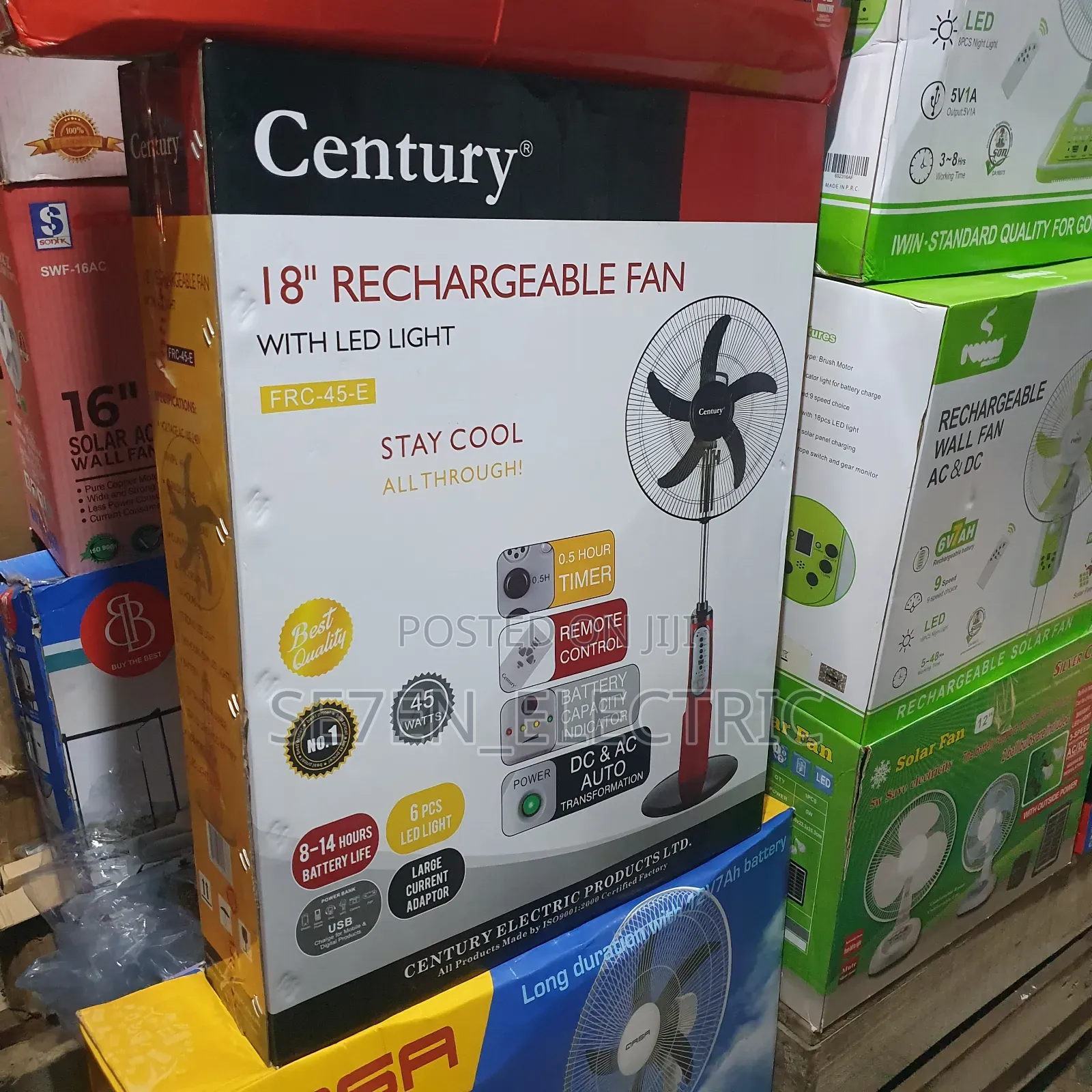 18inches Century Rechargeable Fan