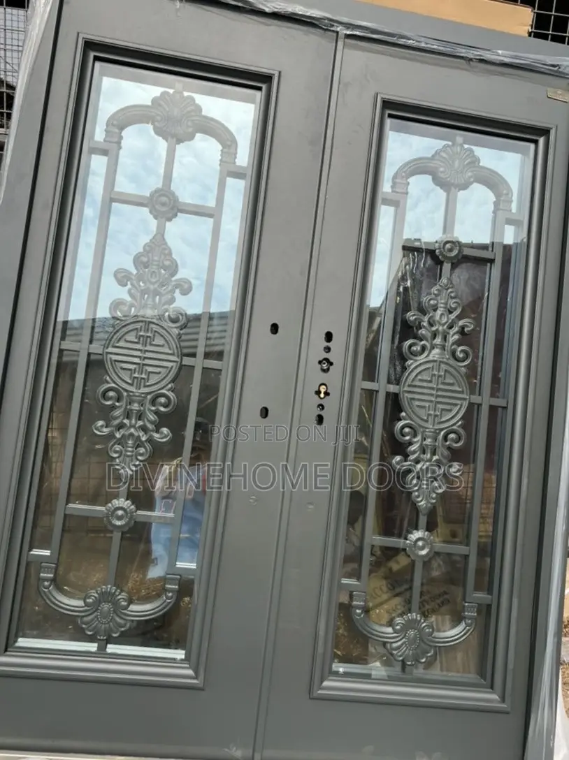 Gray Colour Glass Door