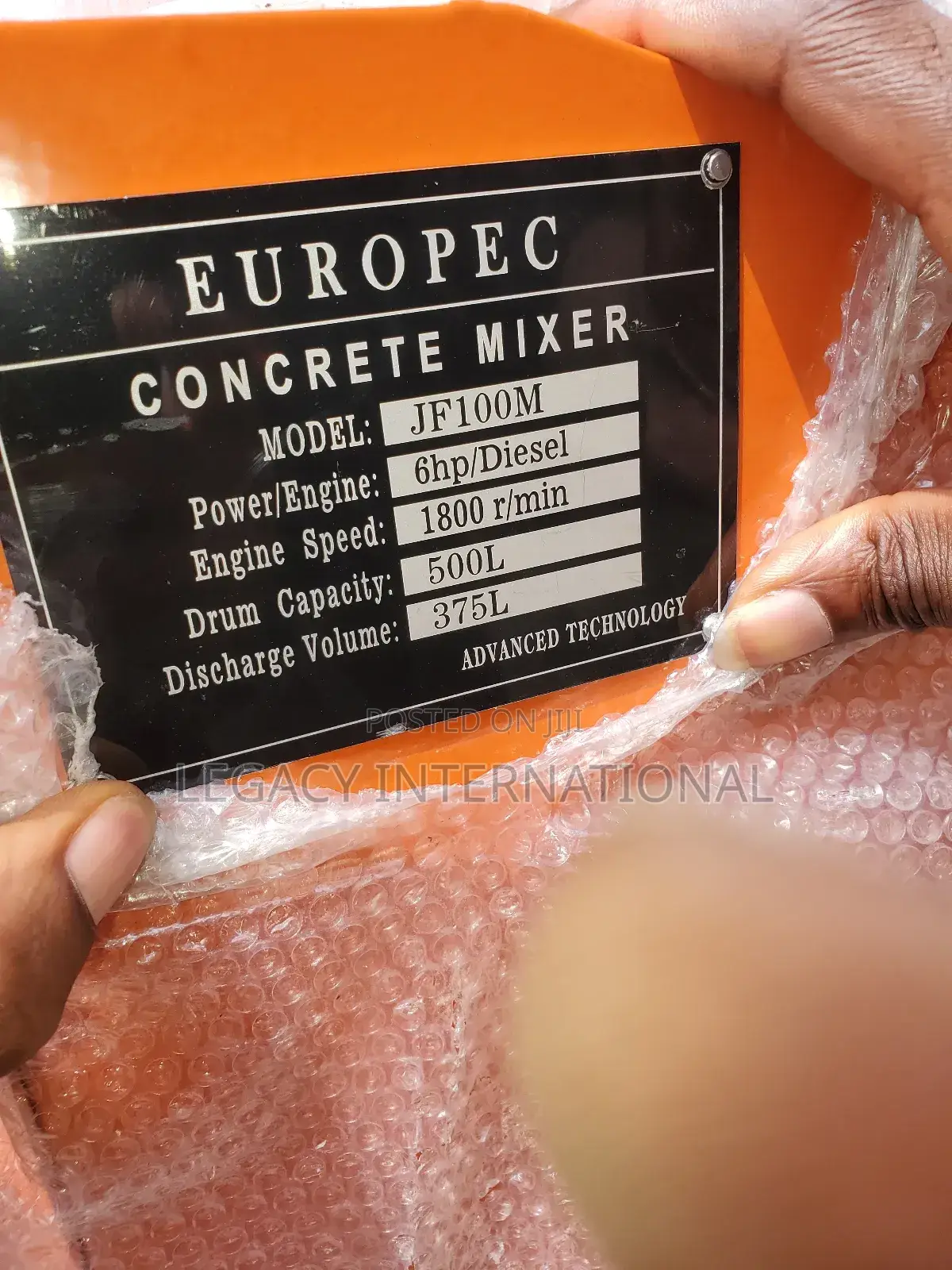 Original Diesel Concrete Mixer 500L