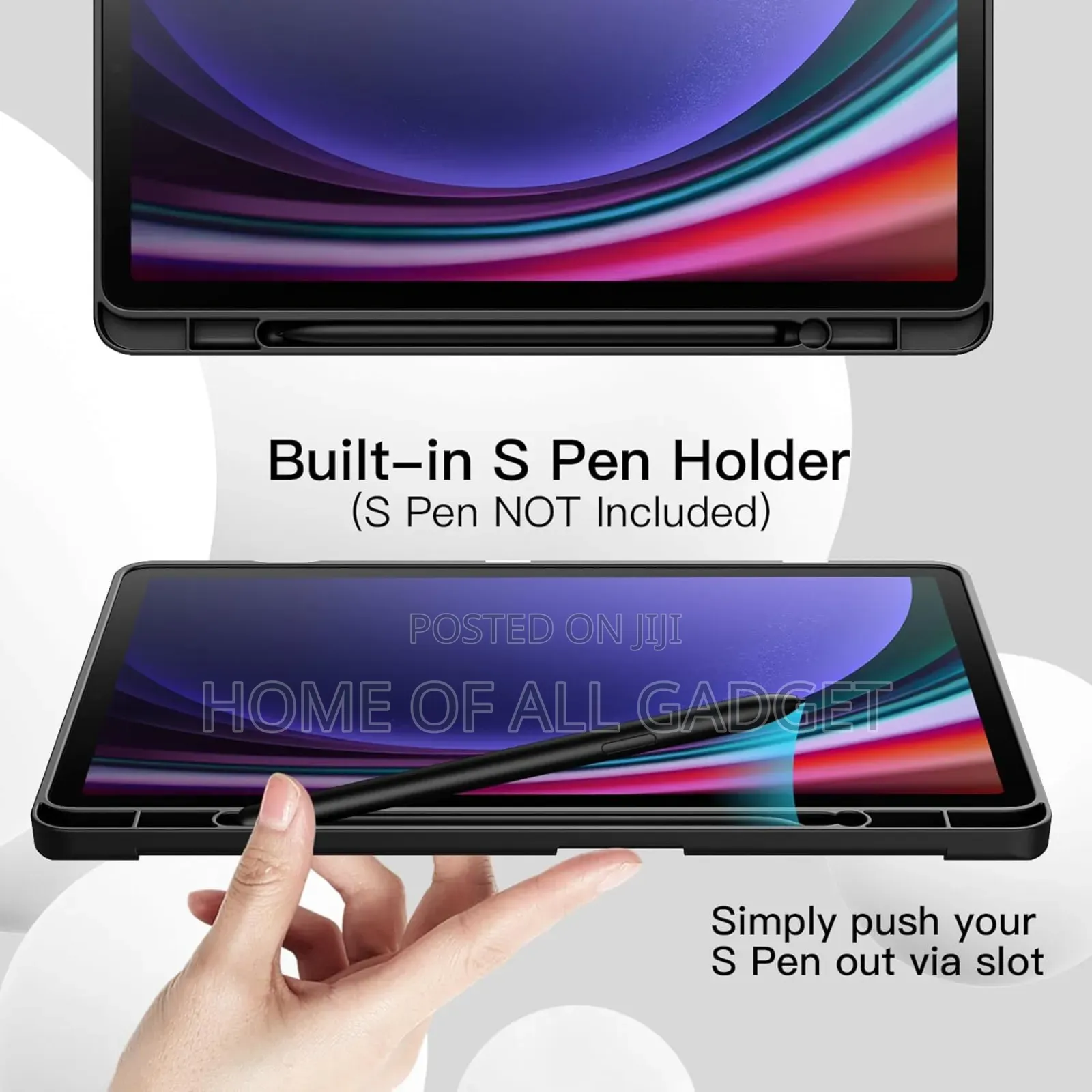 Case for Samsung Galaxy Tab S9fe Plus With S Pen Holder,