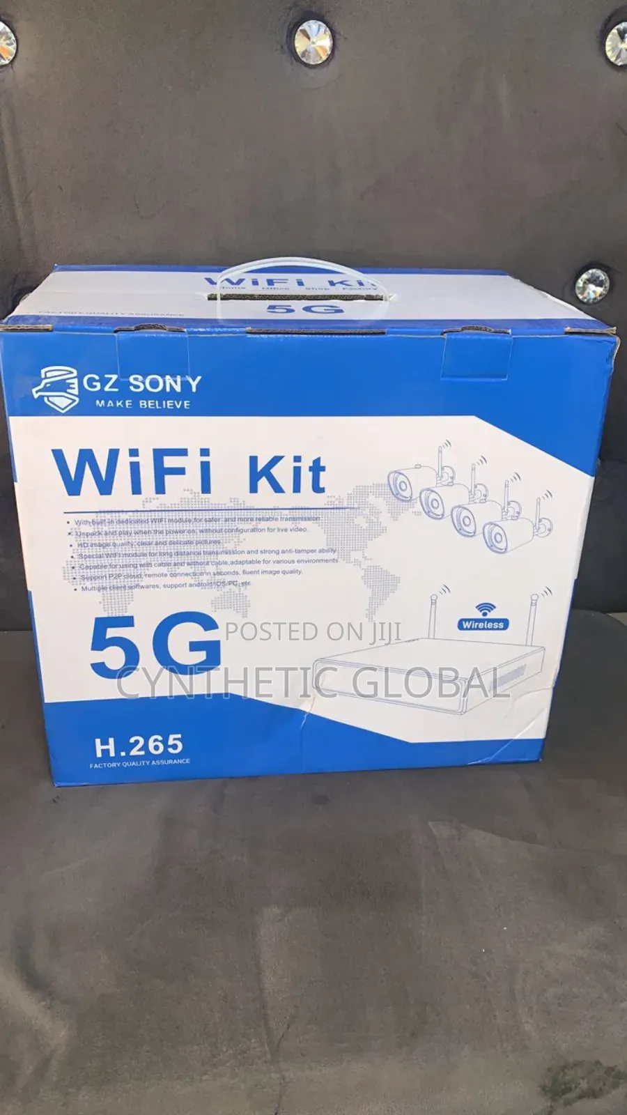 Gz SONY 5G H.265 4 Channel Wireless NVR Wi-Fi CCTV KIT