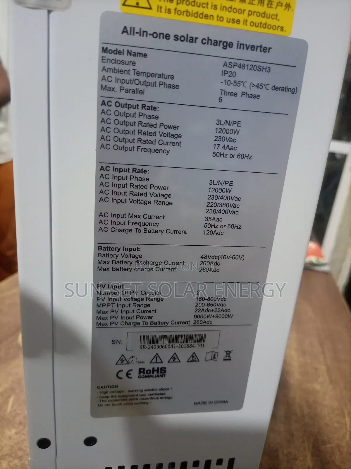 Srne Solar Inverter 12kva