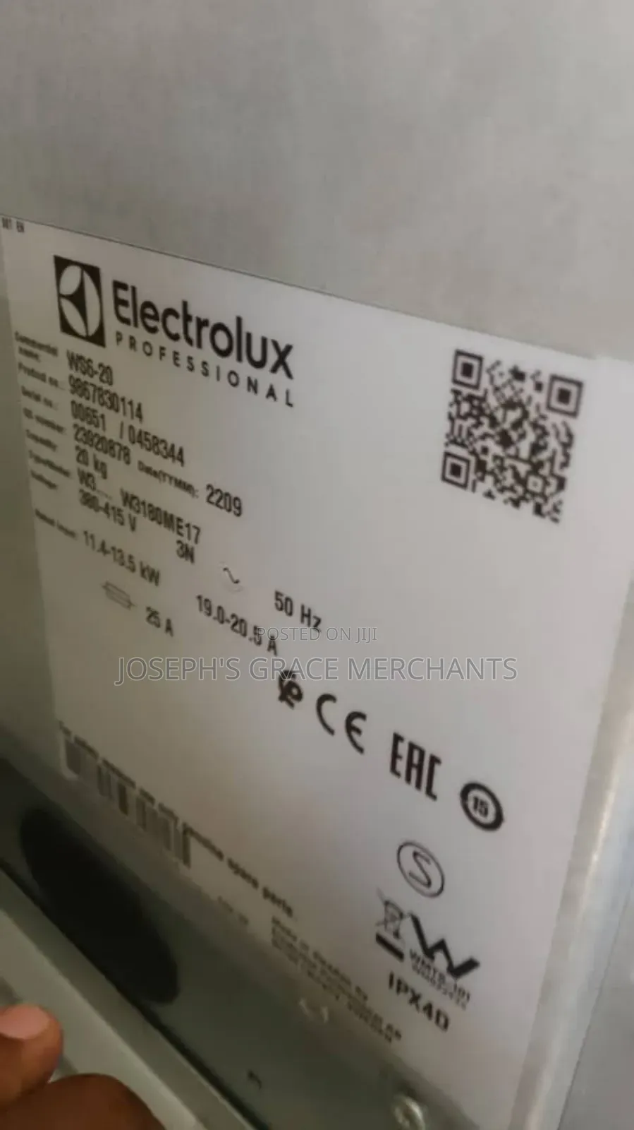 20kg Electrolux Industrial Washing Machine,