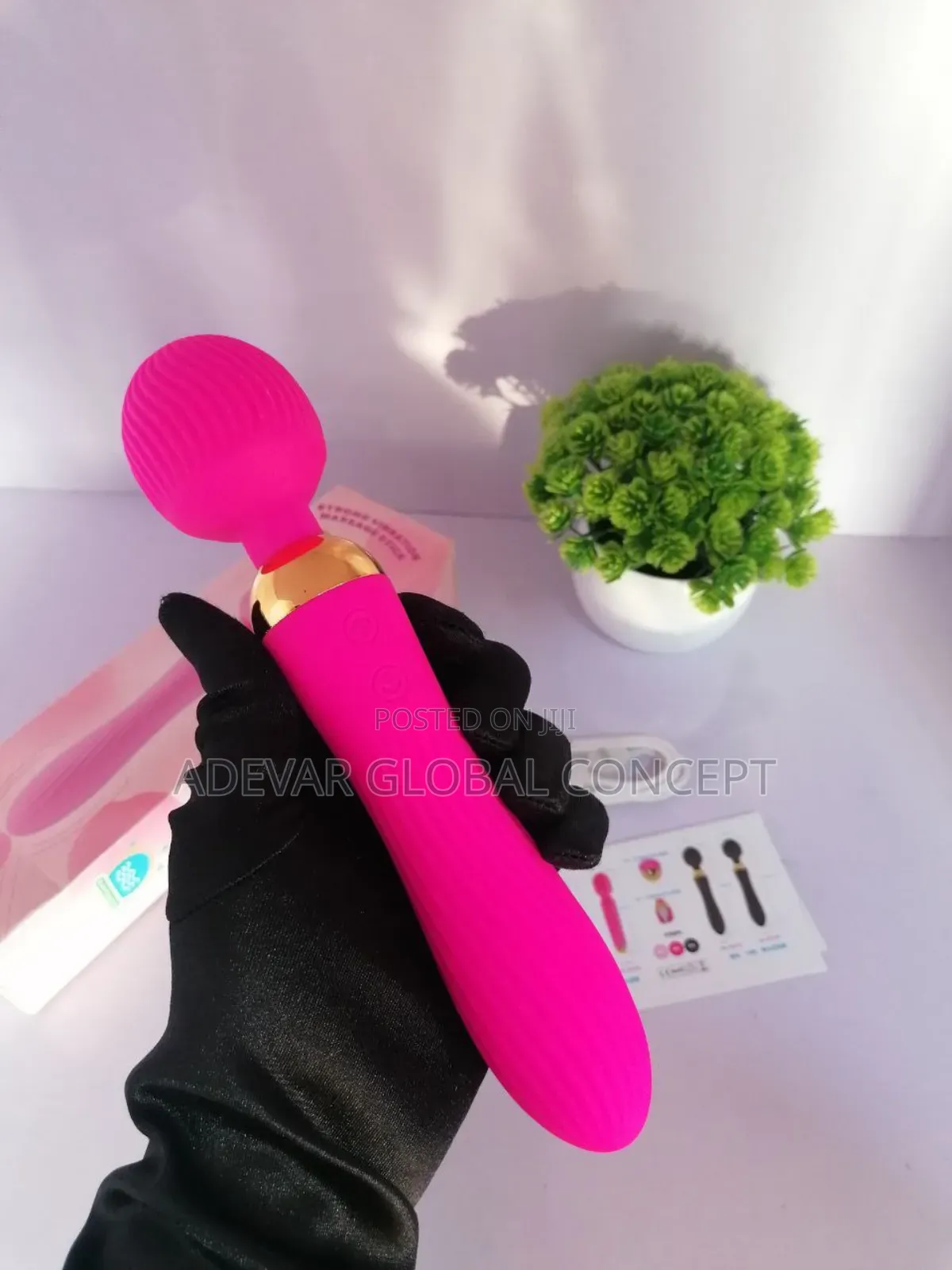 Multifunction Big Magic Wand Rechargeable Vibrator Dildo Sex Toy Women