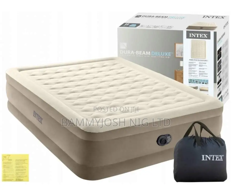 Queen Size Ultra Plush Air Mattress With Bag and Pump