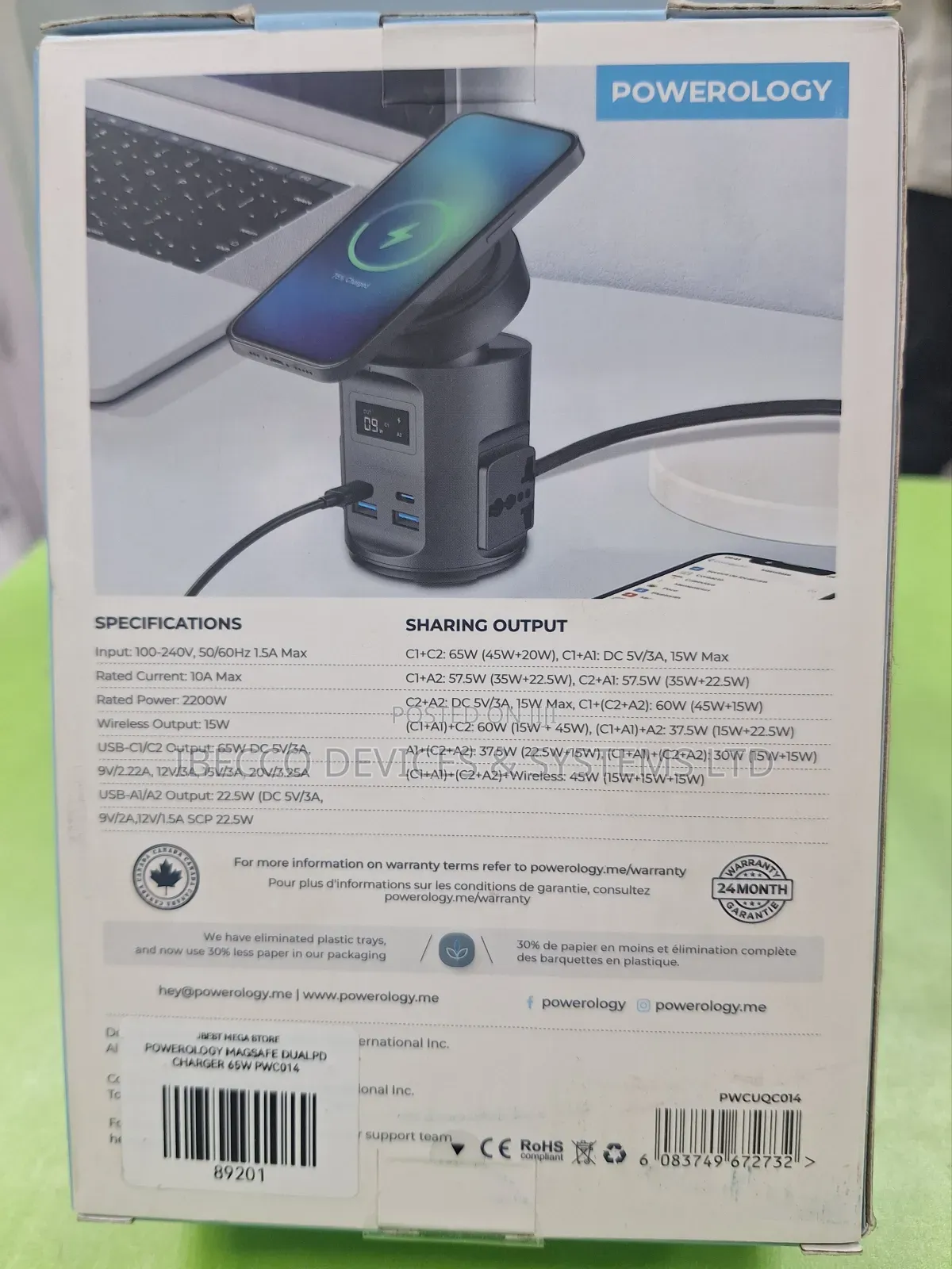 Powerology Magsafe Dual Pd Charger
