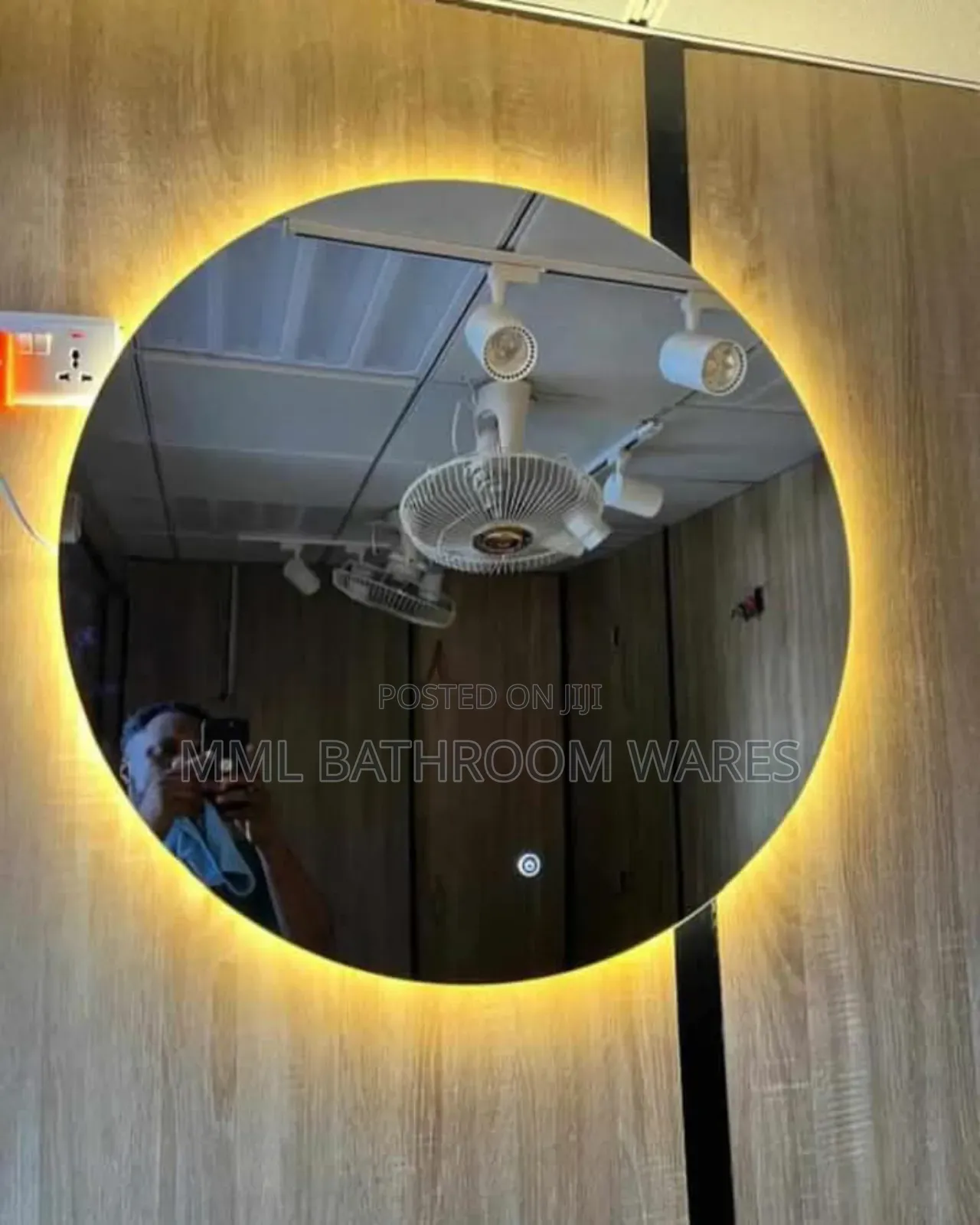 Modern Round Led Mirrors for Bathroom Living Room Hotel Salon Mirrors