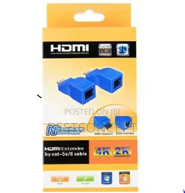 HDMI Extender By Cat 6/6E Cable
