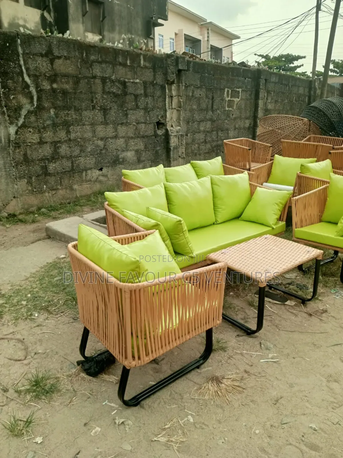 Executive Rattan Furniture Set for Beach, Hotel, and Home.