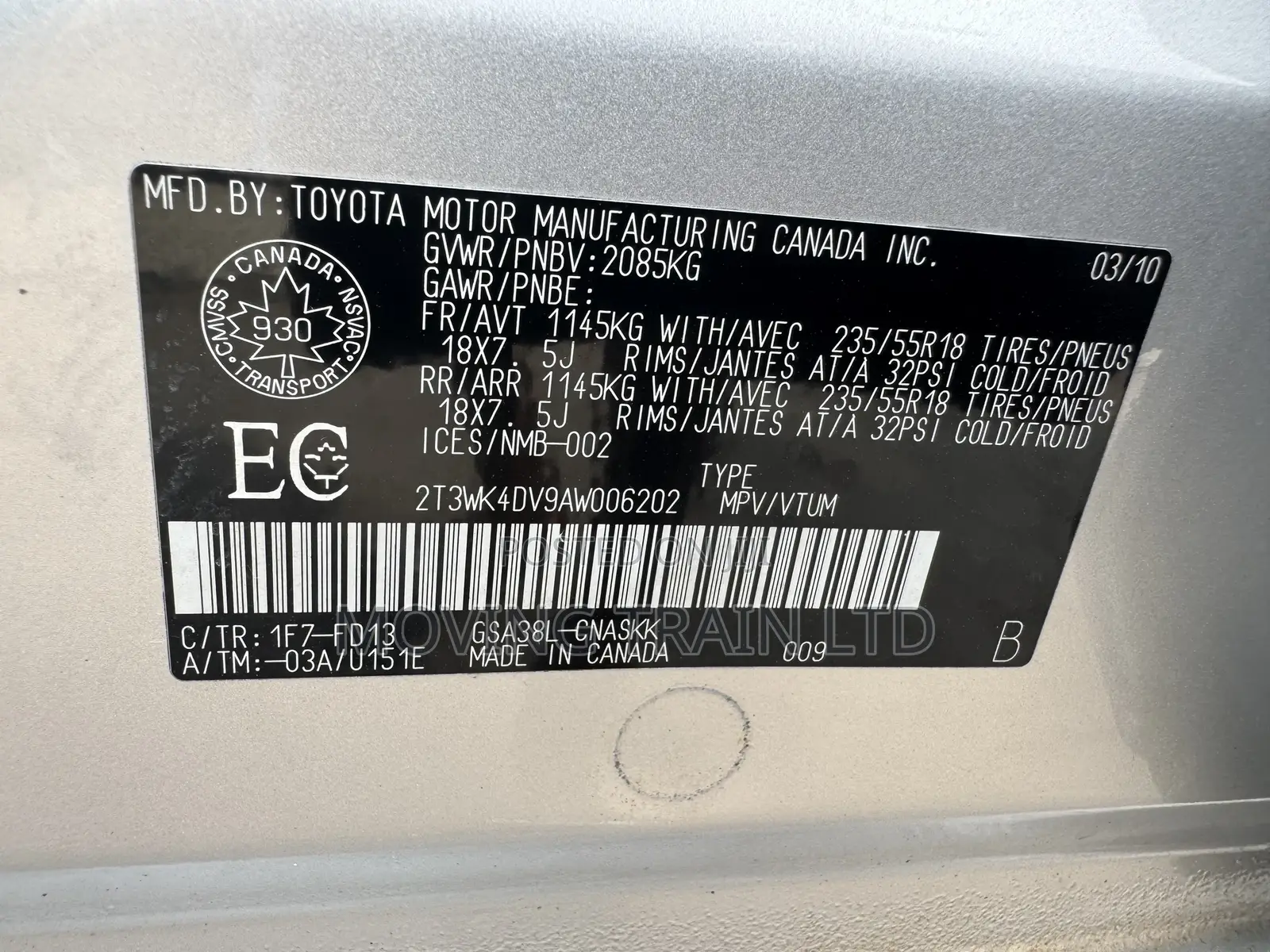 Toyota RAV4 2.5 Sport 4x4 2010 Silver