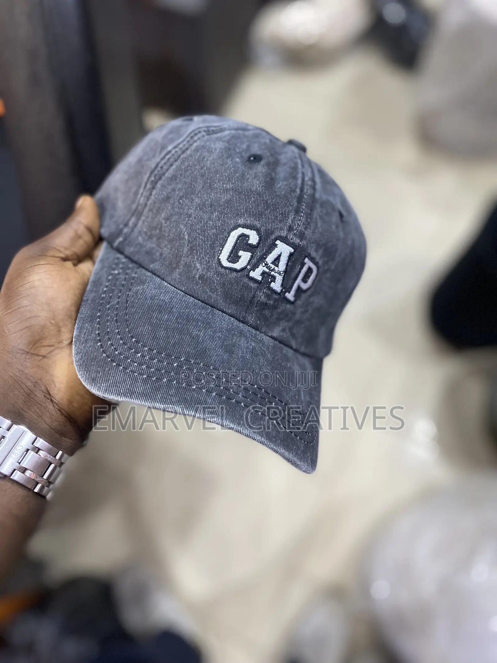 Unisex Solid Denim Men Women Baseball Cap Blank Washed Denim