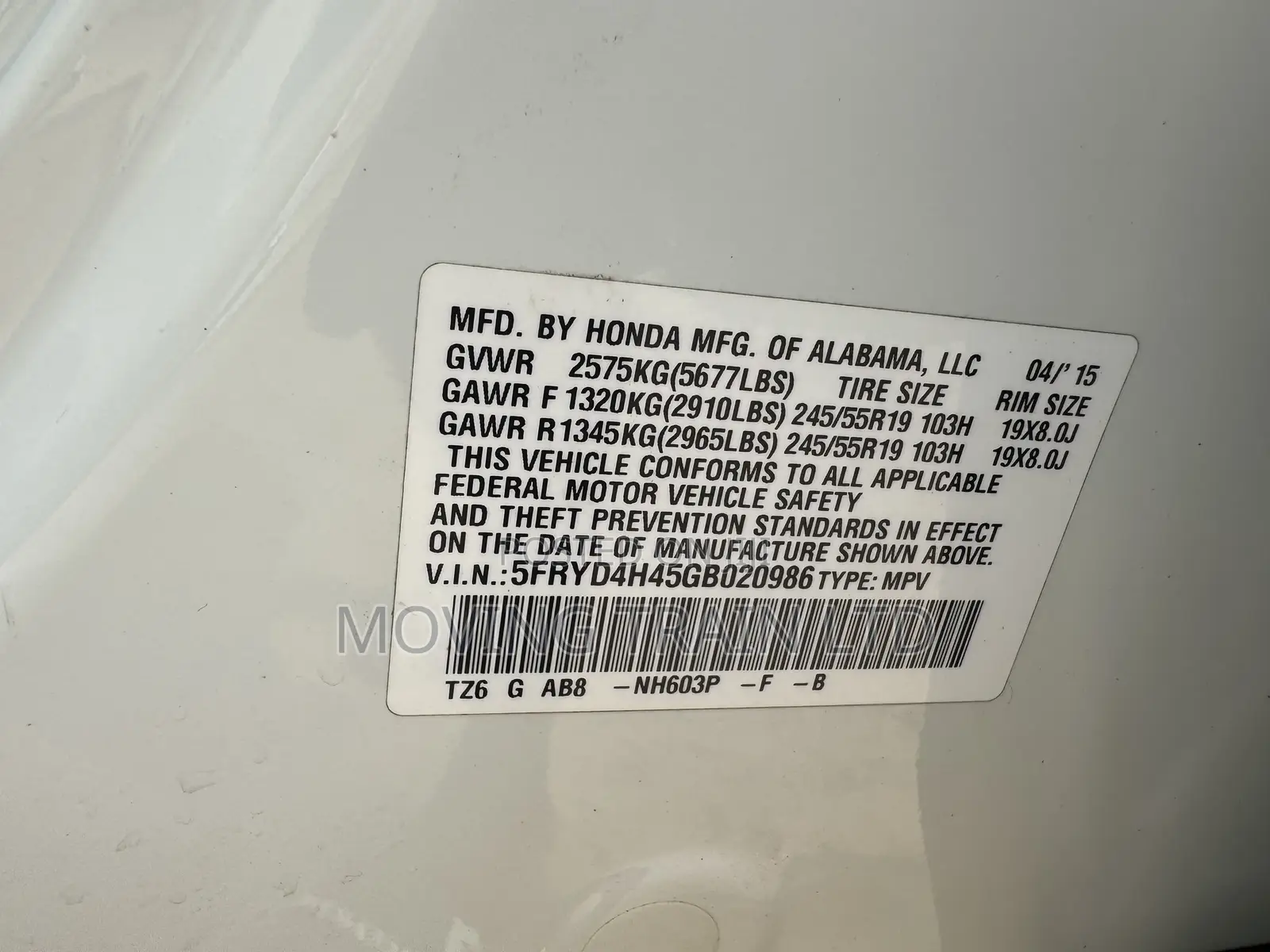 Acura MDX 2015 White