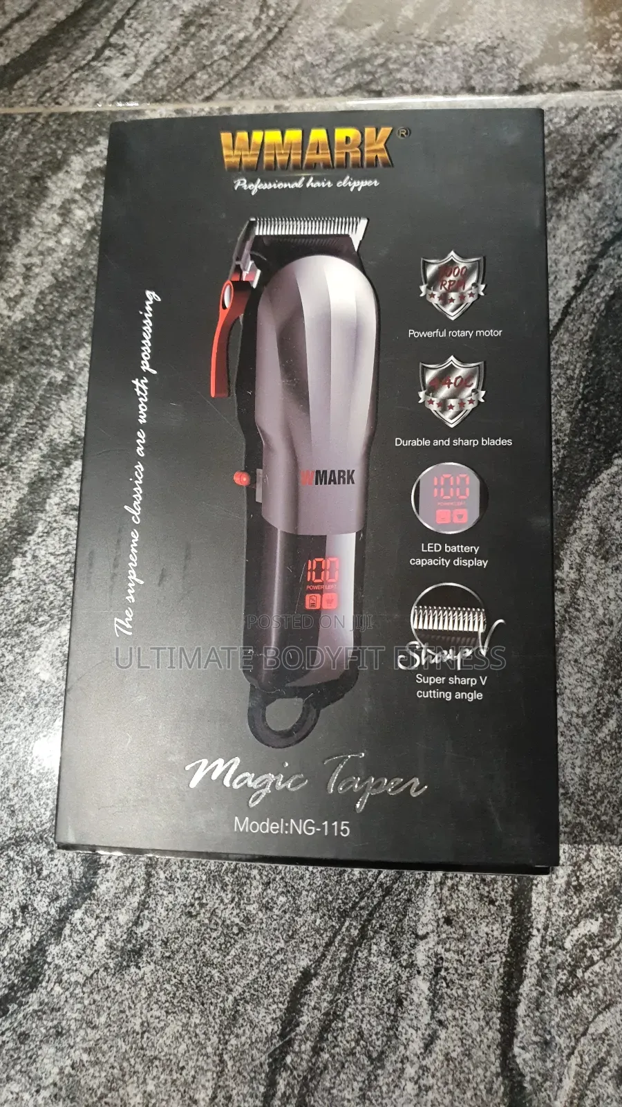 Brand New Wmark Rechargeable Wireless Hair Clipper (Ng115)