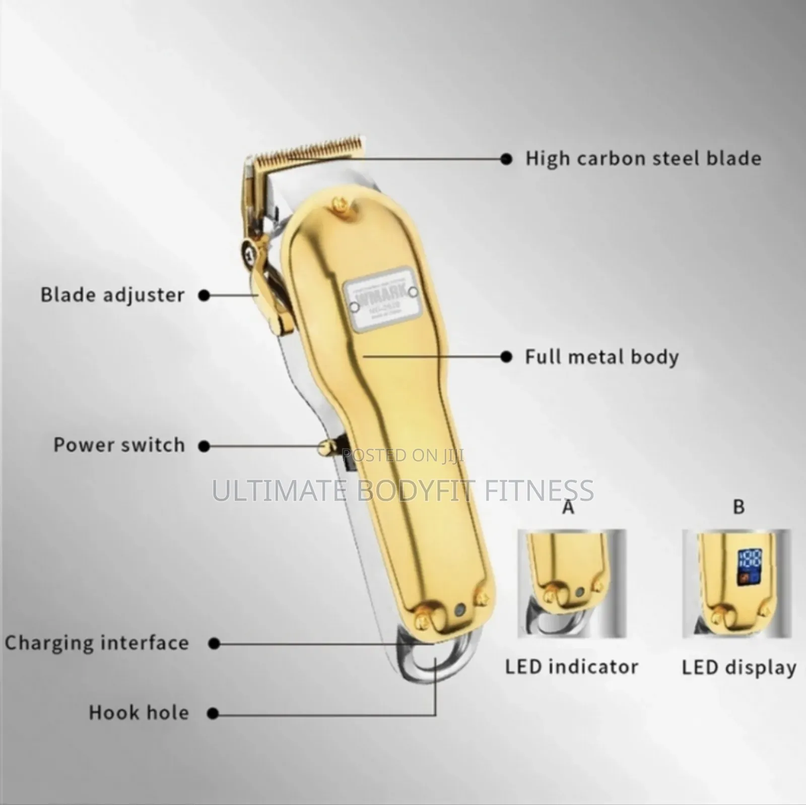 Brand New Wmark Ng-2020b Hair Clipper With Led Display
