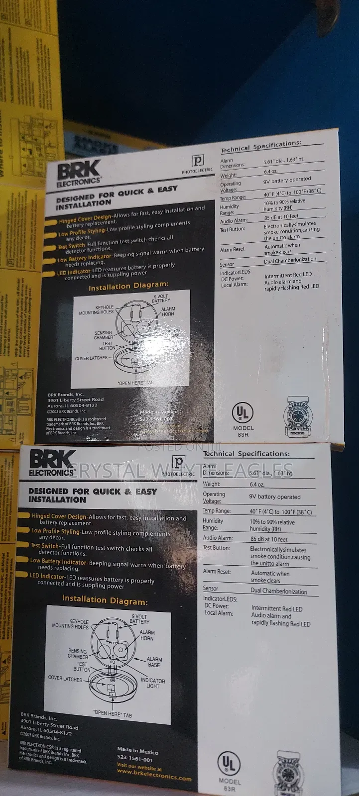 Wireless Brk Smoke Detector Alarm