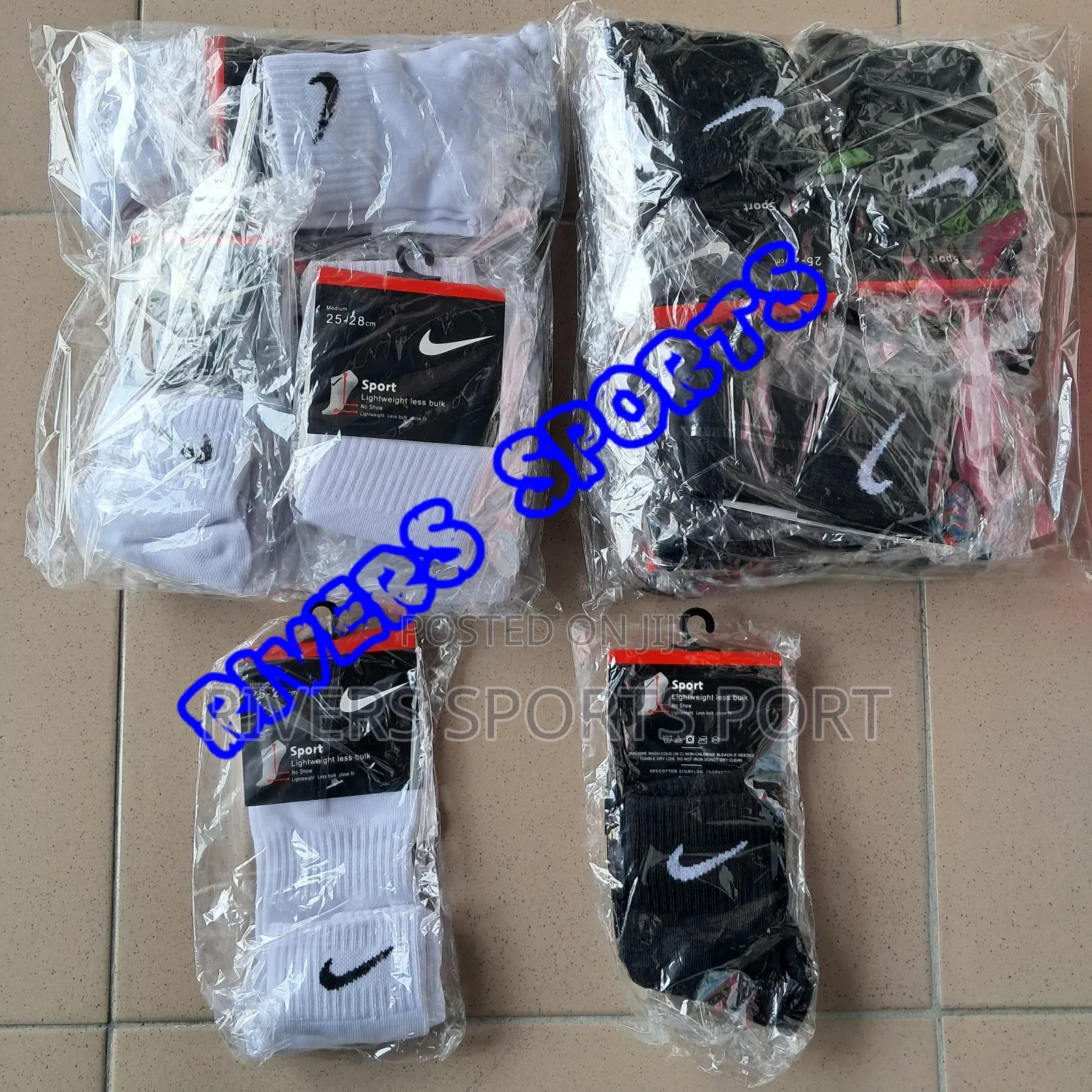 Nike and Adidas Sports Socks