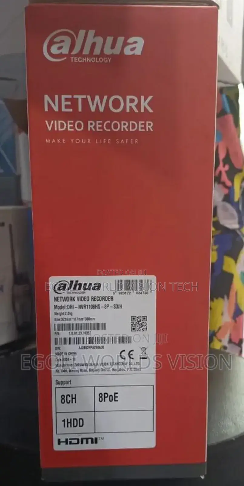 8 Channel Dahua Network Video Recorder Smart H.265+