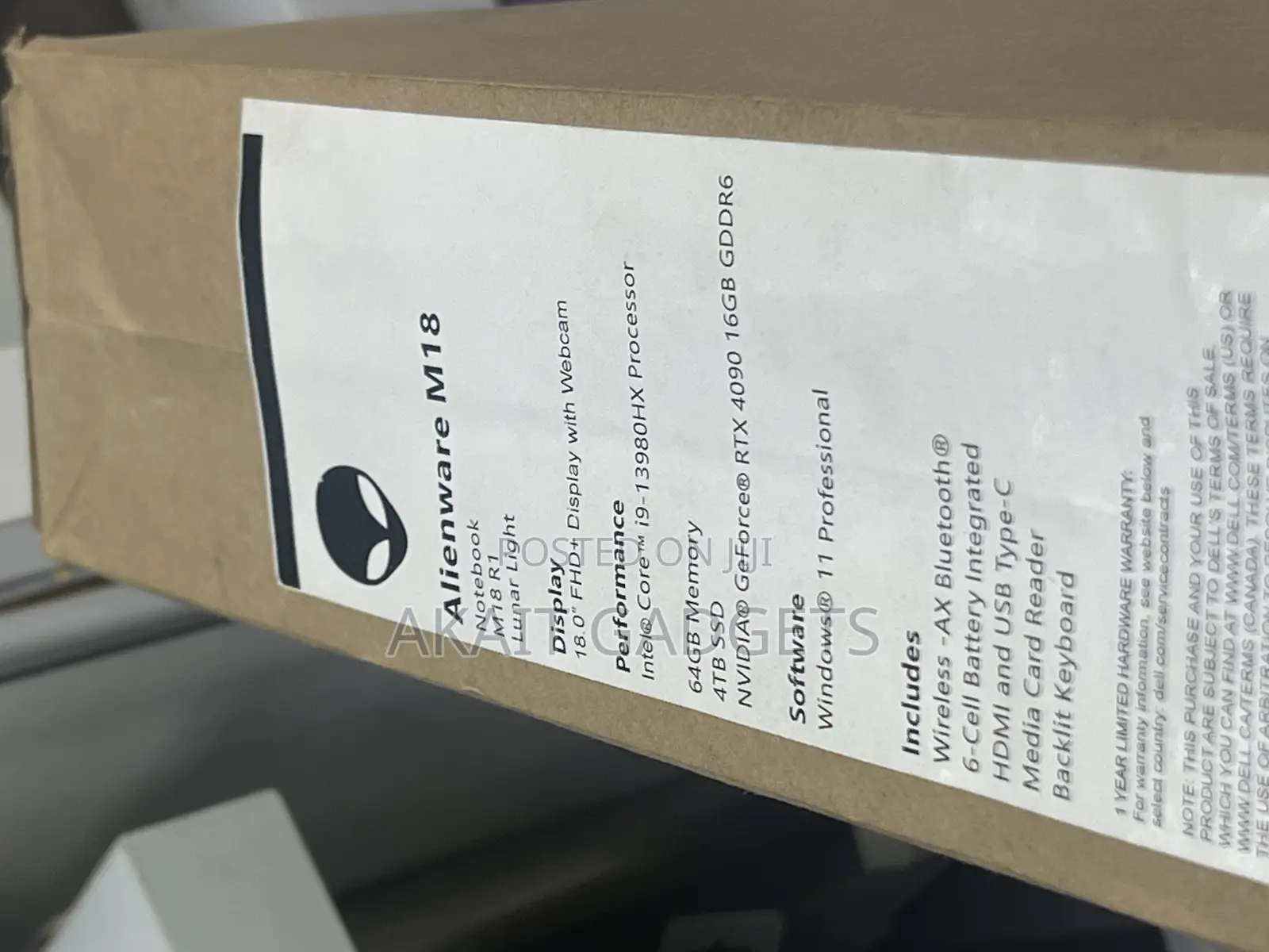 New Laptop Dell 64GB Intel Core I9 SSD 4T