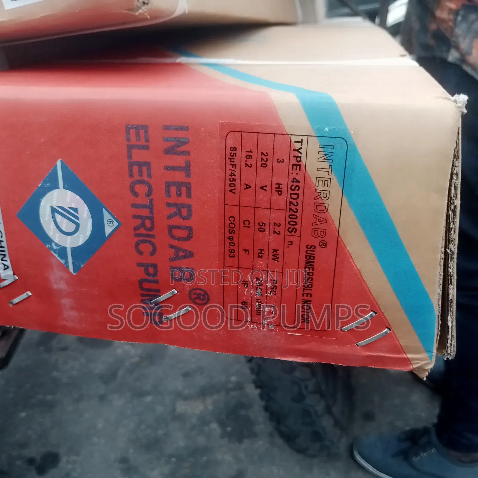 Interdab Submersible Pump Type 2.2kw/3hp Single Phase