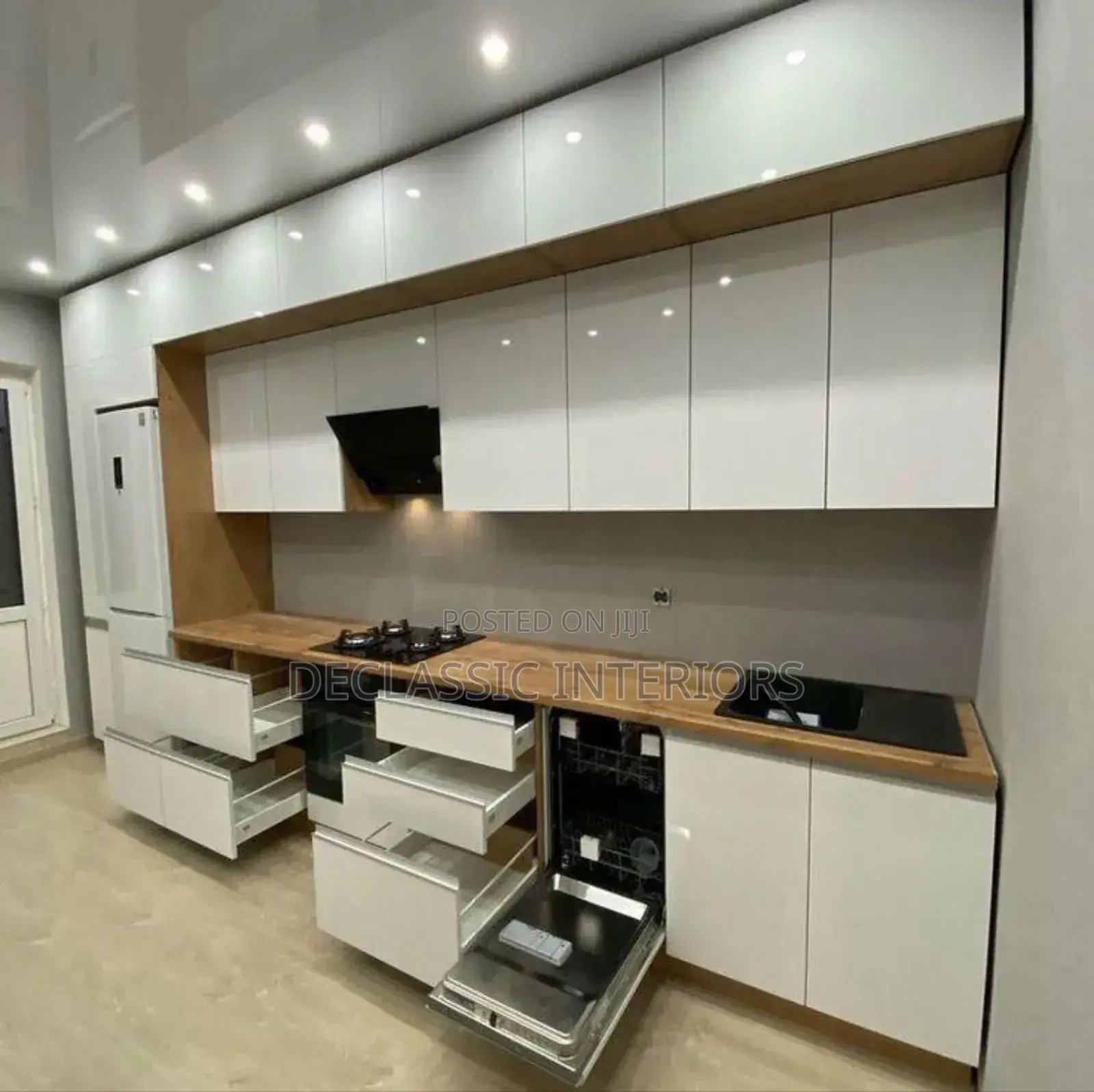 Uniquely Designed Kitchen Cabinet
