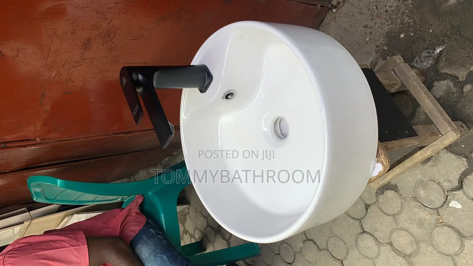 Wash Hand Basin With Chrome Mixer Tap