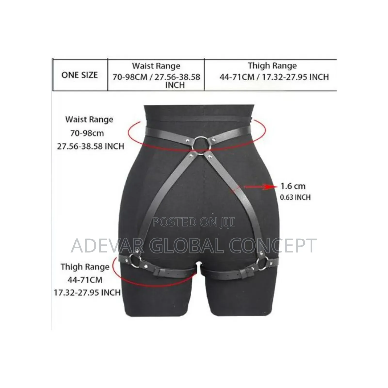 Sexy Pu Leather Leg Garter Belt Sex Toy for Women BDSM